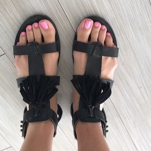 Steve Madden black sandals
